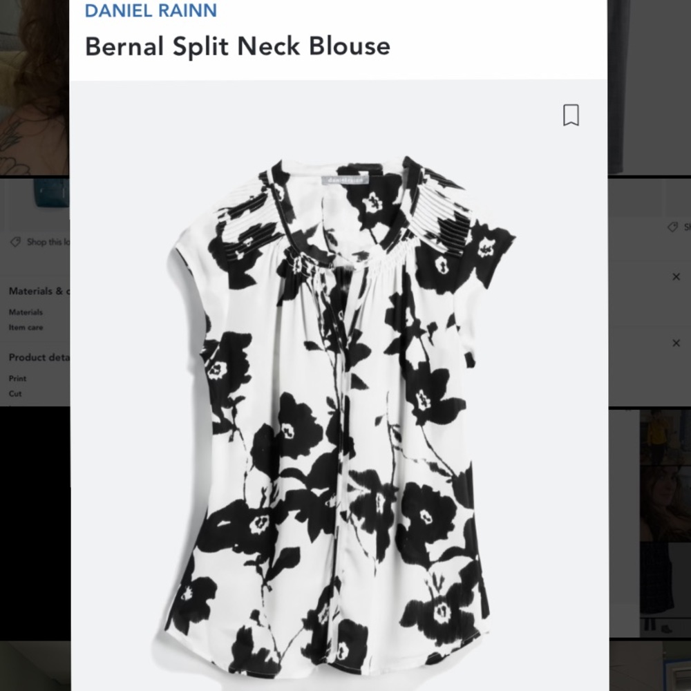 Daniel Rainn Bernal Split Neck Blouse
